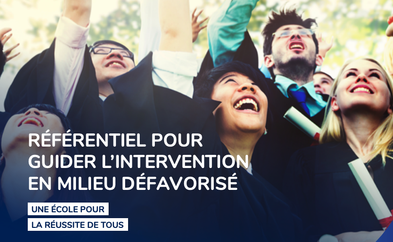 RÉFÉRENTIEL POUR GUIDER L’INTERVENTION EN MILIEU DÉFAVORISÉ
