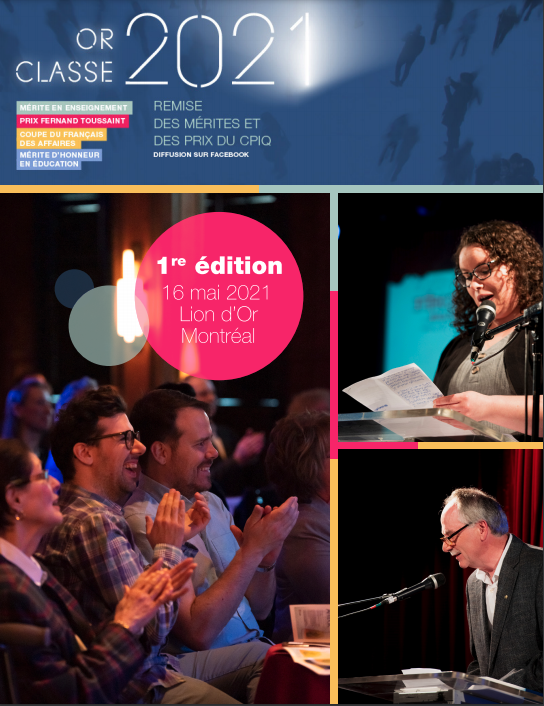 Cahier du participant - Or classe 2021